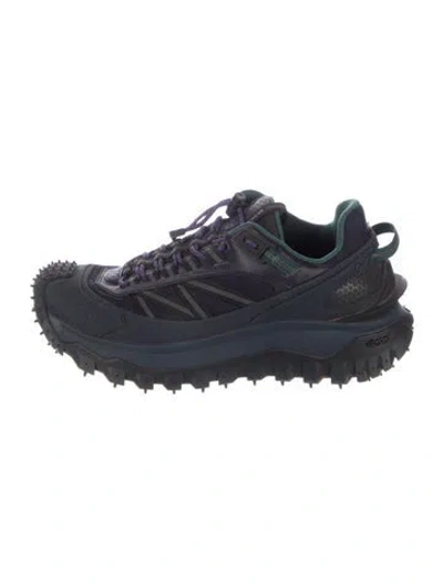 Pre-owned Moncler Athletic Sneakers In Blue