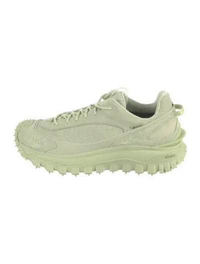 Pre-owned Moncler Athletic Sneakers In Green