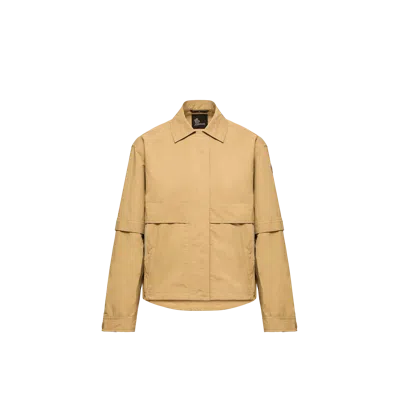 Moncler Grenoble Aubenas 2-in-1 Shirt Jacket In Brown