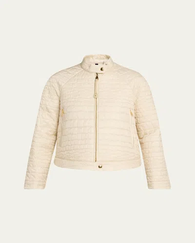 Moncler Aubrieta Quilted Jacket In Neutral