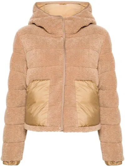 Moncler Audrieu Padded Jacket In Neutrals
