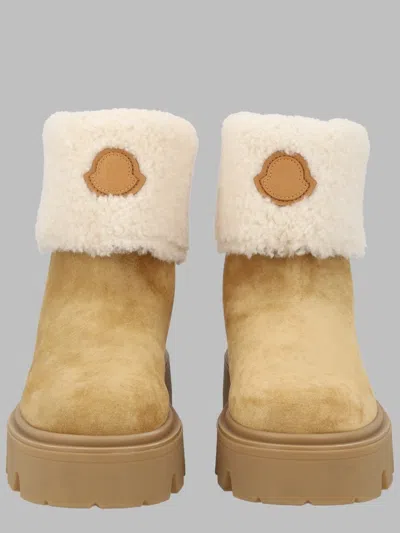 Moncler Aurea Ankle Boot In Beige
