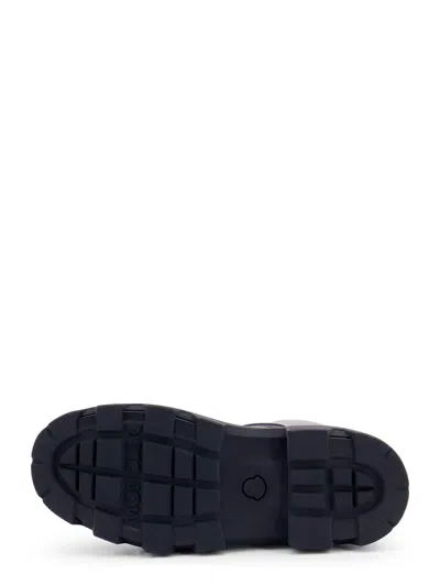 Moncler Aurea Leather Boots In Black