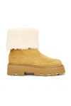 Moncler Aurea Mid Ankle Boot In Brown