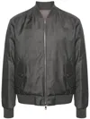 Moncler Aver Virgin Wool Bomber Jacket In Grey