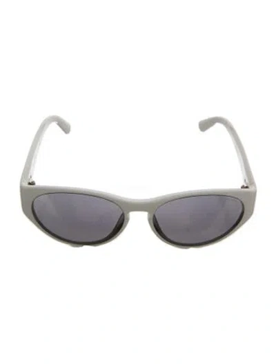Pre-owned Moncler Aviator Mirrored Sunglasses In Neutral