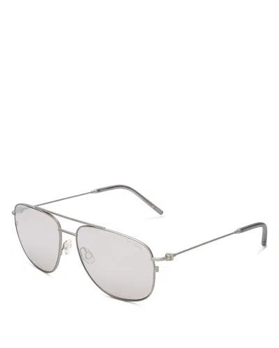 Moncler Aviator Sunglasses, 57mm In Neutral