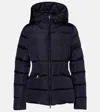 Moncler Long Sleeve Down Jacket In Blue