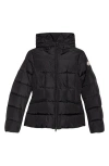 Moncler Avoce Hooded Down Jacket In Black