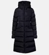 Moncler Avocette Down Coat In Black