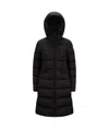 Moncler Doudoune Mi-longue À Capuche Suyen In Black