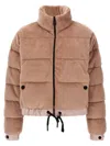 Moncler Ayse Polartec Velvet Fleece Bomber Jacket