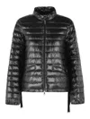 Moncler Azalee Short Polyamide Down Jacket In Black