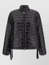 Moncler Azalee Short Down Jacket High Collar In Black