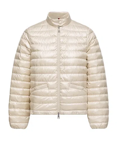 Moncler Azalee Short Down Jacket In Neutral