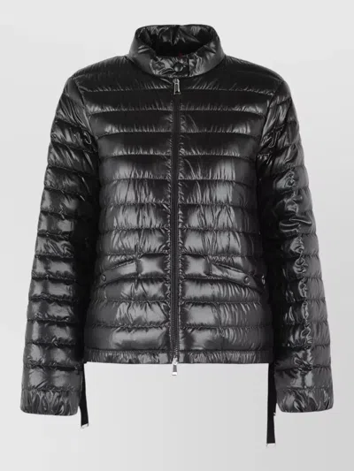 Moncler Azalee Short Polyamide Down Jacket In Black