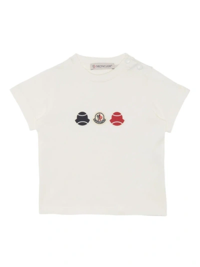 Moncler Baby's & Little Kid's Tennis Ball Logo T-shirt In White