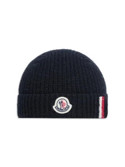 Moncler Baby Boy's & Little Boy's Beanie Hat In Wool In Black