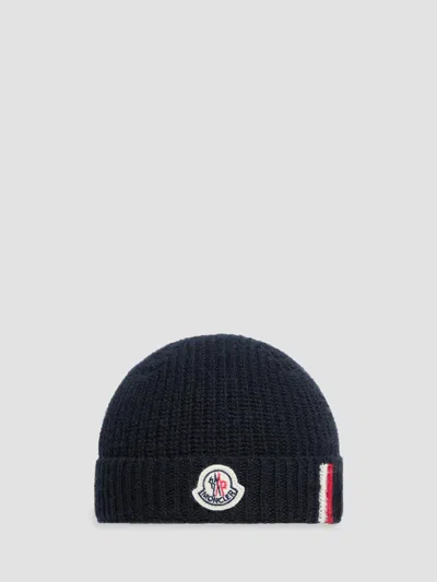 Moncler Baby Boy's & Little Boy's Beanie Hat In Wool In Blue