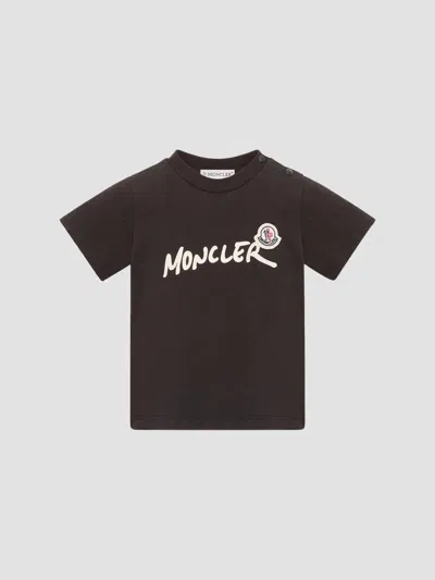 Moncler Baby Boy's & Little Boy's Crewneck T-shirt In Cotton In Brown