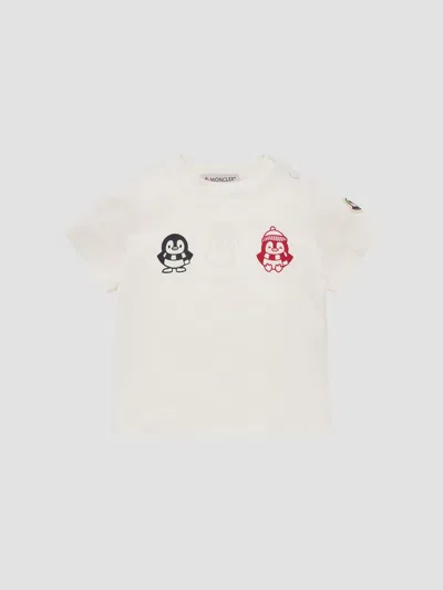 Moncler Baby Boy's And Little Boy's Crewneck T-shirt In Cotton In White