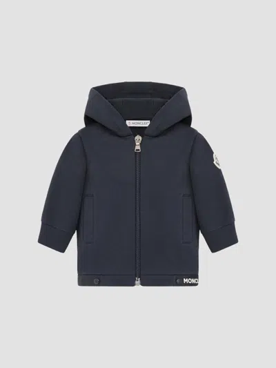 Moncler Baby Boy's & Little Boy's Hoodie In Cotton Blend In Blue