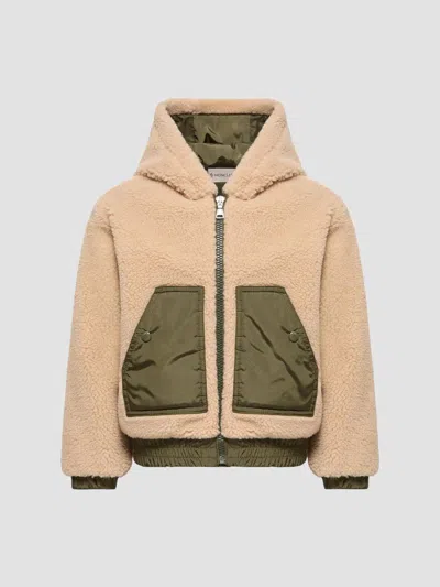 Moncler Baby Boy's & Little Boy's Hoodie In Teddy In Neutral