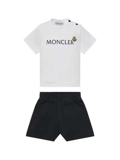 Moncler Baby Boy's & Little Boy's Newborn's Set In Stretch Cotton In White