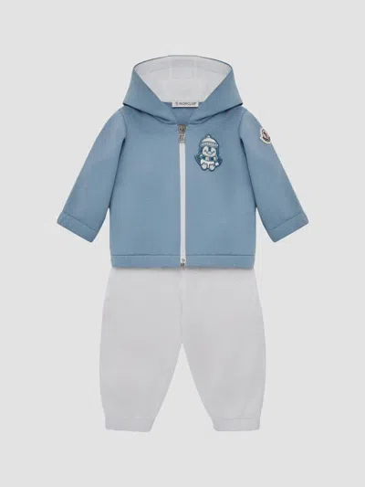 Moncler Baby Boy's & Little Boy's Set In Cotton Blend In Blue