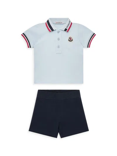 Moncler Baby Boy's & Little Boy's Set In Cotton Piquet In Multi