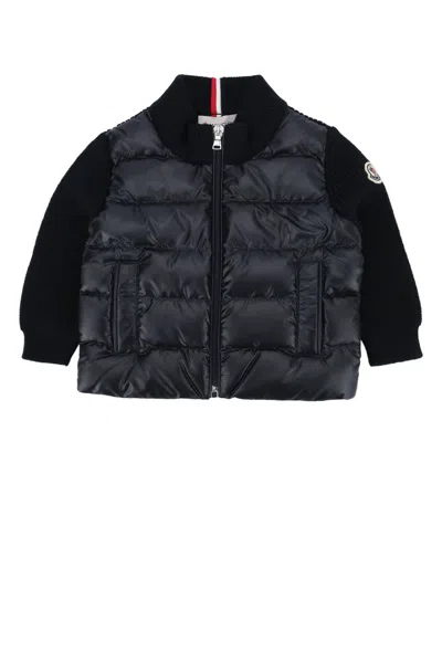Moncler Kids'  Baby Cardigan In Black