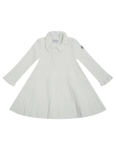 Moncler Baby Dress In Neutral