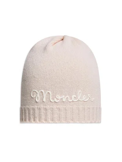 Moncler Baby Girl's & Little Girl's Beanie Hat In Wool & Cashmere In Pink