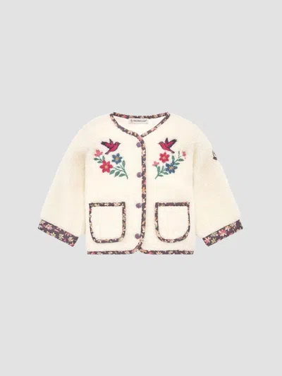 Moncler Baby Girl's & Little Girl's Cardigan In Teddy In Gold