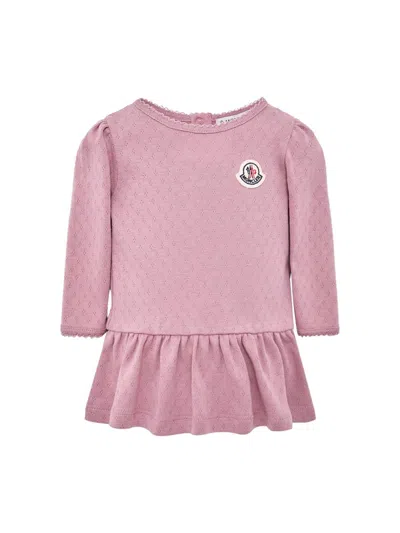Moncler Baby Girl's & Little Girl's Dress In Cotton In Pink