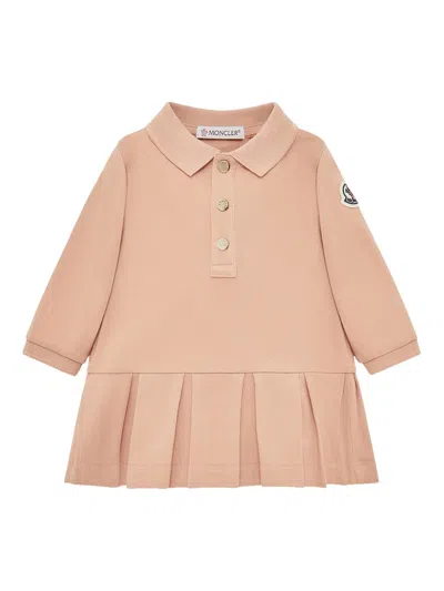 Moncler Baby Girl's & Little Girl's Dress In Cotton Piquet In Pink