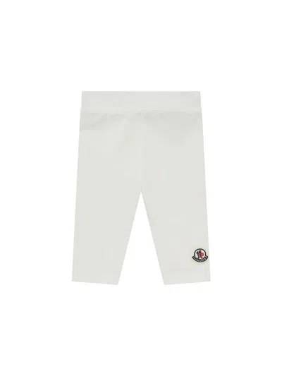 Moncler Baby Girl's & Little Girl's Leggings In Cotton In White