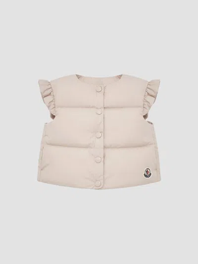 Moncler Baby Girl's & Little Girl's Olivia Down-filled Gilet Vest In Brown