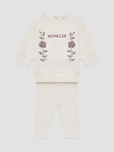 Moncler Baby Girl's & Little Girl's Set In Cotton In Neutral