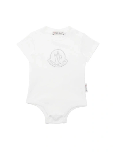 Moncler Baby Girl's Logo Bodysuit In White