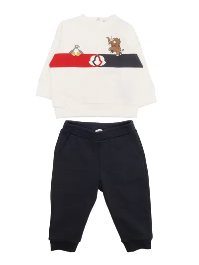 Moncler Baby Kids' Knitwear Clothing Ensemble In Beige