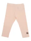 Moncler Baby Leggings In Pink