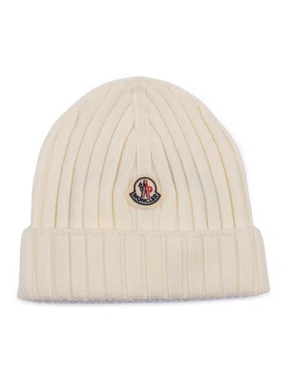 Moncler Baby Light Beige Hat In Neutral