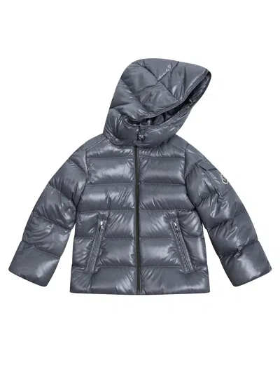 Moncler Baby Maya Puffer Jacket With Hood In Blue