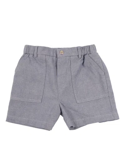 Moncler Baby Kids'  Medium Blue Shorts In Gray