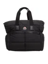 Moncler Baby Mommy Tote Bag In Black