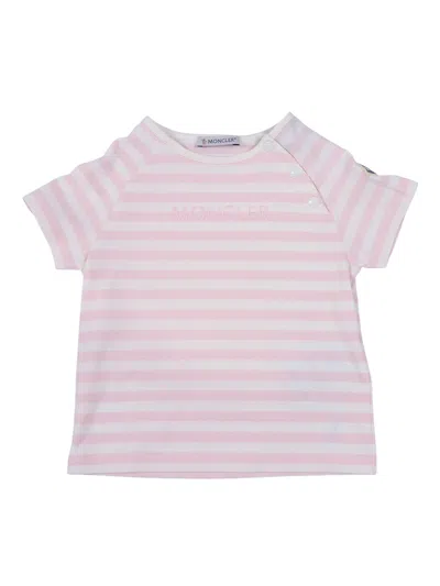 Moncler Baby Kids'  Natural Ss T-shirt In Pink