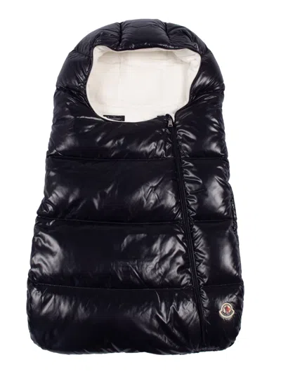 Moncler Baby Navy Baby Bag In Purple