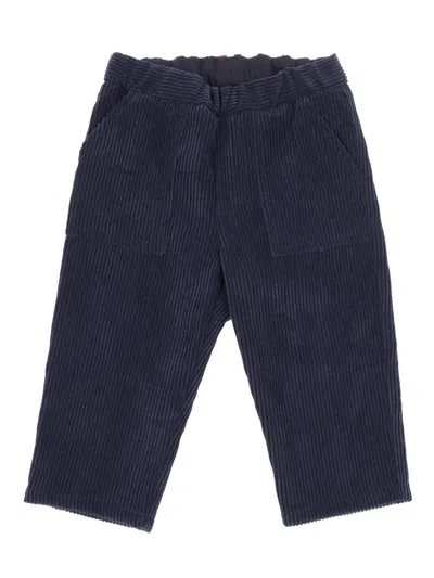 Moncler Baby Kids'  Navy Trousers In Blue
