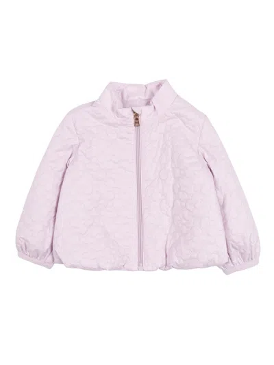 Moncler Baby Open Pink Nadide Jacket In Purple
